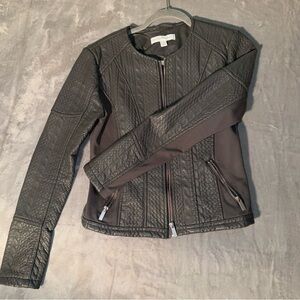 New York & Co Faux Leather Moto Jacket